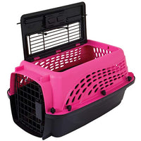 
              Petmate Two Door Pet Kennel for Pets up to 15 Pounds, Pink/Black, 19" Long
            