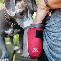 ZippyPaws - Portable Belt Adventure Dog Treat Bag - Desert Red