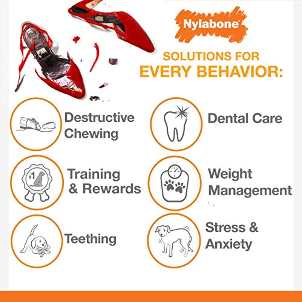 Nylabone Power Chew Flavored Durable Chew Toy for Dogs Original Flavor Medium/Wolf - Up to 35 lbs.
