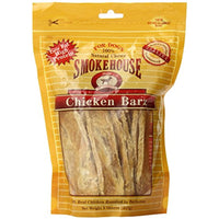 Smokehouse 100-Percent Natural Chicken Barz Dog Treats, 8-Ounce