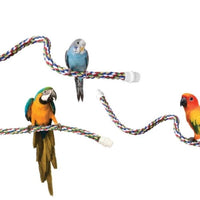 JW Pet Comfy Perch For Birds Flexible Multi-color Rope 14 inch Medium