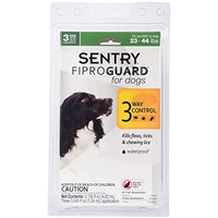 
              SENTRY Fiproguard for Dogs, Flea and Tick Prevention for Dogs (23-44 Pounds), Includes 3 Month Supply of Topical Flea Treatments
            