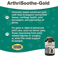 
              NaturVet ArthriSoothe-Gold Level 3, MSM and Glucosamine for Dogs and Cats, Advanced Joint Care Support Supplement with Chondroitin and Omega 3, Clinically Tested, Chewable Tablets, Made in The USA
            