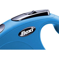 FLEXI New Classic Retractable Dog Leash (Tape), 10 ft, Extra Small, Blue (CL00T3.250.BL)