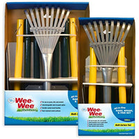 Wee-Wee Dog Waste Pick-Up Tool Set with Rake, Spade & Pan, Large