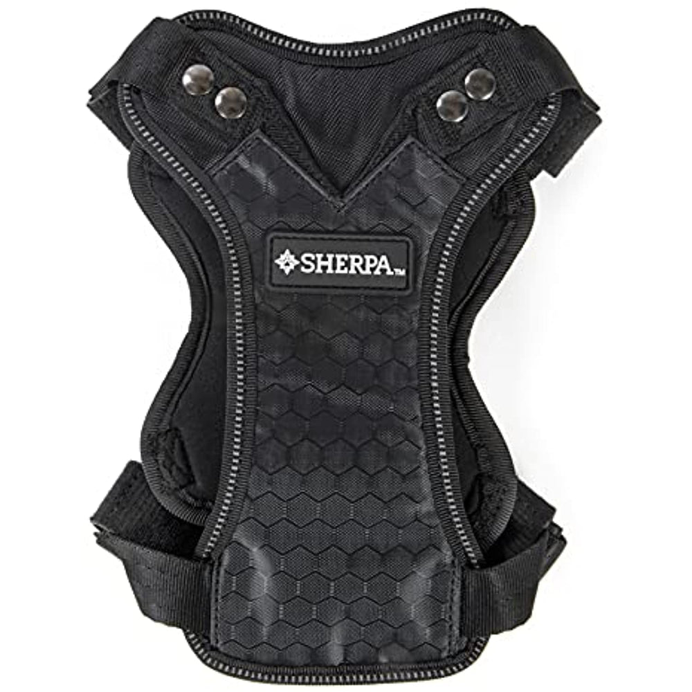 Sherpa, Seatbelt Harness, Crash Tested Dog Harness, Adjustable, Multi-Purpose, Super Strong, Easy-To-Use, With No-Pull D Ring, Black, Small