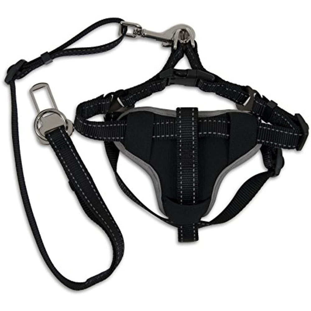 Petmate 11478 The Ultimate Travel Harness for Pets, Large, Black