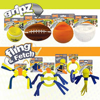 Nylabone Power Play Gripz Dog Soccer Ball Toy with Easy Pickup Design Medium - 5.5 in.