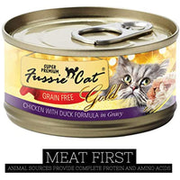 Fussie Cat Super Premium Chicken & Duck Formula in Gravy Grain-Free Wet Cat Food 2.82oz, case of 24