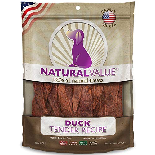 Loving Pets Natural Value All Natural Soft Chew Duck Tenders For Dogs, 14-Ounce
