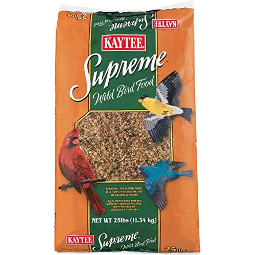 Kaytee Pet Products Supreme Wild Bird Pet Food, 25-Pound