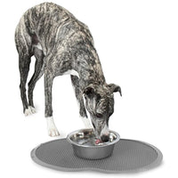 
              Petmate Le Bistro Single Pet Food Mat, Gray, Small
            