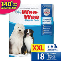 
              Wee-Wee Puppy Training Pee Pads 18-Count 27.5" x 44" Gigantic Size Pads for Dogs
            