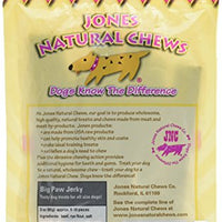 Jones Natural Chews Beef Jerky Dog Treat, Large