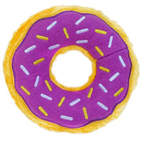 
              ZippyPaws - Original Donutz No Stuffing Squeaky Plush Dog Toy - Grape Jelly
            