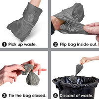Bags on Board Soft Dog Poop Bag Dispenser for Leash, Includes 14 Dog Pickup Bags 9 x 14 inches