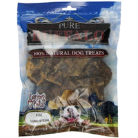 
              Loving Pets Pure Buffalo Lung Steaks Dog Treat, 4 -Ounce
            