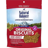 Natural Balance L.I.D. Limited Ingredient Diets Small Breed Dog Treats, Sweet Potato & Bison Formula, 8 Ounce Pouch, Grain Free