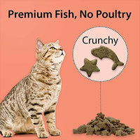 Emerald Pet Feline Wholly Fish! Crunchy Natural Grain Free, Chicken Free Cat Treats, Made in USA