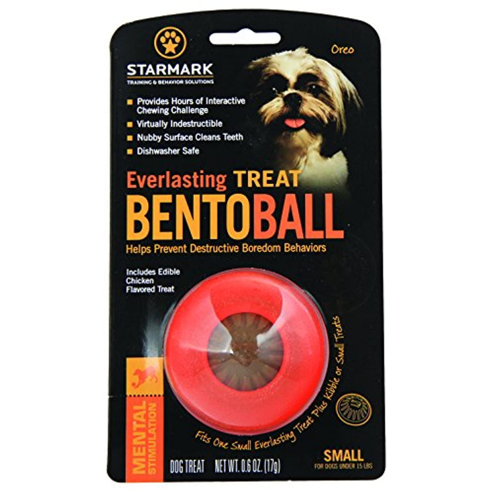 Starmark Everlasting Treat Bento Ball Tough Dog Chew Toy Small