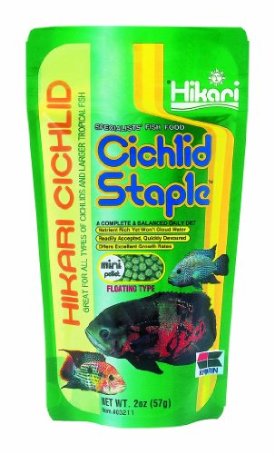 Hikari 2-Ounce Cichlid Staple Floating Pellets For Pets, Mini