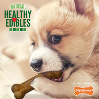 Nylabone Healthy Edibles Puppy Chew Treats, Turkey & Sweet Potato, Petite, 4 Count