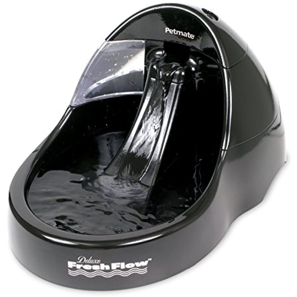 Petmate Deluxe Fresh Flow Dog and Cat Water Fountain Large Black