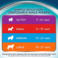 
              Simple Solution Disposable Dog Diapers for Male Dogs | Male Wraps with Super Absorbent Leak-Proof Fit | Toy | 12 Count
            