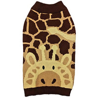 Fashion Pet/Giraffe Dog Sweater/Brown/Dog Sweater Medium