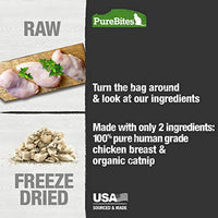 PureBites Chicken Breast & Catnip Freeze-Dried Cat Treats 1.3Oz / 37G | Value Size