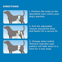 
              Four Paws Wee-Wee Disposable Male Dog Wraps 36 Count X-Small/Small
            