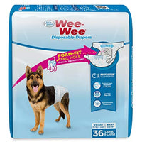 Four Paws Wee-Wee Disposable Dog Diapers 36 Count Large/X-Large