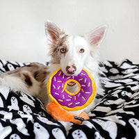 
              ZippyPaws - Original Donutz No Stuffing Squeaky Plush Dog Toy - Grape Jelly
            