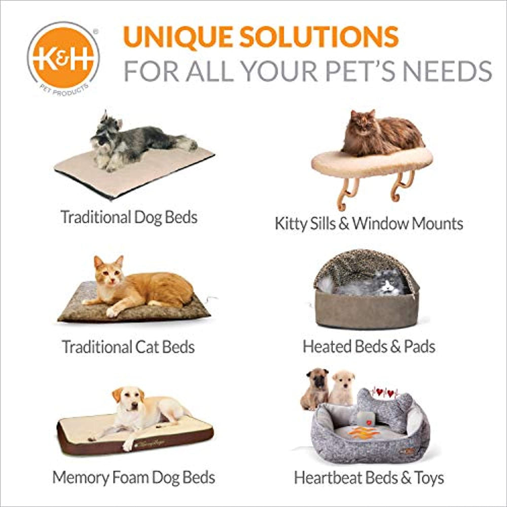 K&H Pet Products Thermo-Chicken Heated Pad Black 12.5