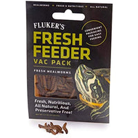 Fluker's Fresh Feeder Vac Pack Reptile Food Mealworms 0.7oz