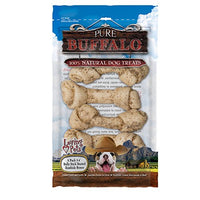Loving Pets Pure Buffalo 5 Piece 3-4" Bully Stick Dusted Rawhide Bone For Dogs (1 Pack), Small