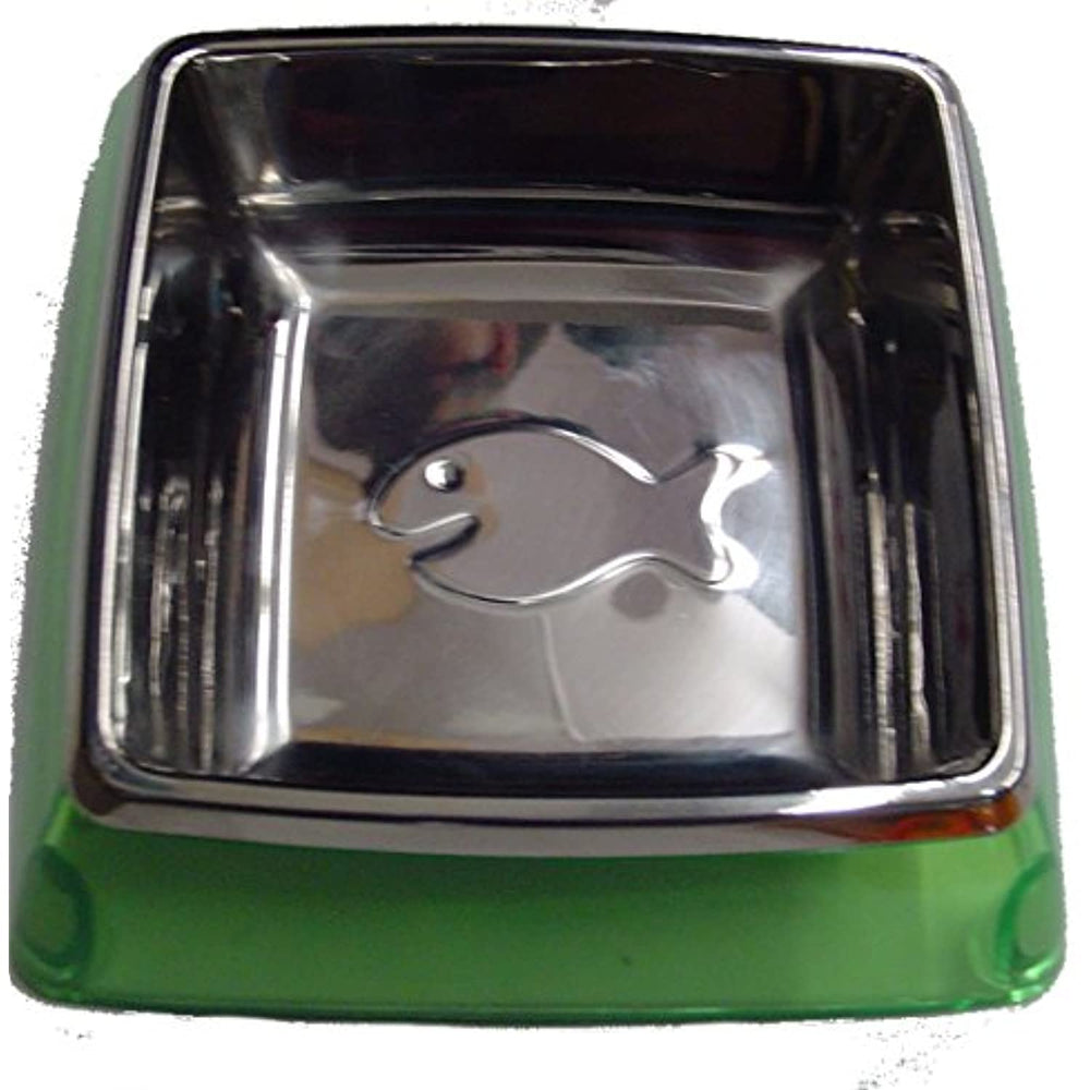 Kuji Sports 5-82013 Sm Grn Utopian Cat Bowl Pet Food Dish