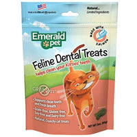 
              Emerald Pet Feline Dental Crunchy Natural Grain Free Cat Treats, Made in USA
            