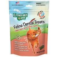 Emerald Pet Feline Dental Crunchy Natural Grain Free Cat Treats, Made in USA