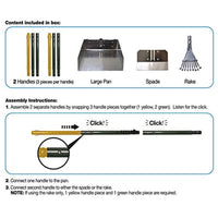 Wee-Wee Dog Waste Pick-Up Tool Set with Rake, Spade & Pan, Large