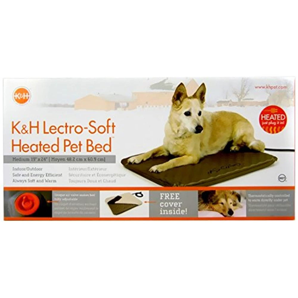 K&H Manufacturing Lectro-Soft Heated Dog Pad with Cover Size: Medium (24