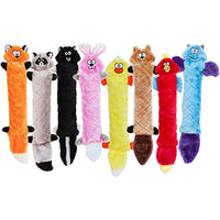 
              ZippyPaws - Jigglerz Tough No Stuffing Squeaky Plush Dog Toy with Crinkle Head and Tail - Fox
            