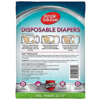 
              Simple Solution True Fit Disposable Dog Diapers for Female Dogs | Super Absorbent with Wetness Indicator | XXL | 12 Count
            