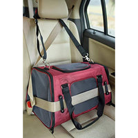 
              Gen7Pets Commuter Buckle In Car Safety Seat and Shoulder Carrier for Dogs and Cats18 inch Burgundy
            