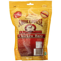 Smokehouse 100-Percent Natural Chicken Barz Dog Treats, 8-Ounce