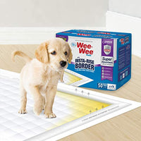 Four Paws Wee-Wee Puppy Training Insta-Rise Border Pee Pads 50-Count 22" x 23" Standard Size