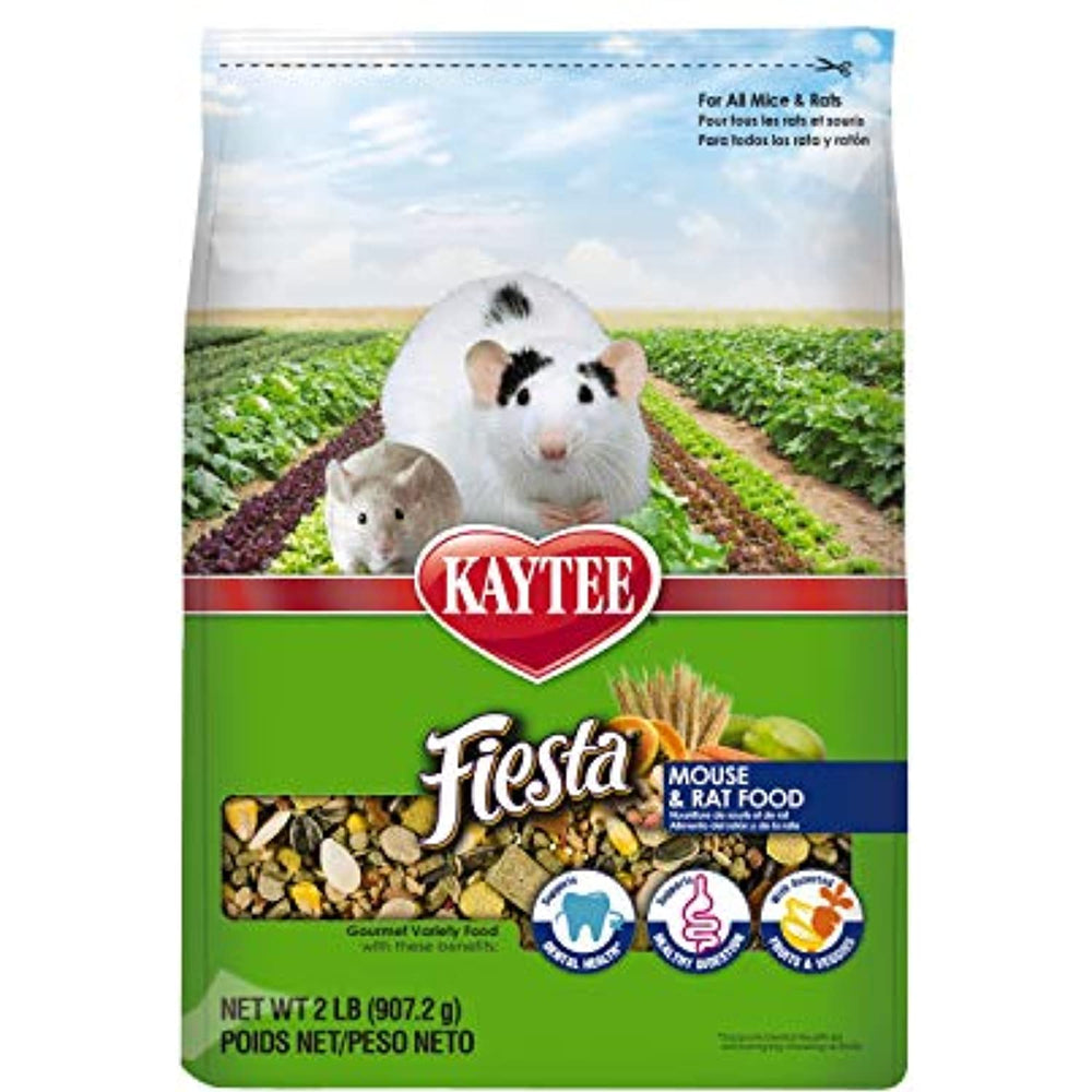 Kaytee Fiesta Mouse And Rat Food, 2-Lb Bag