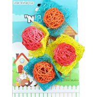 A&E Cage 644159 Nibbles Loofah Bon Bons for Small Animal Toy - Small