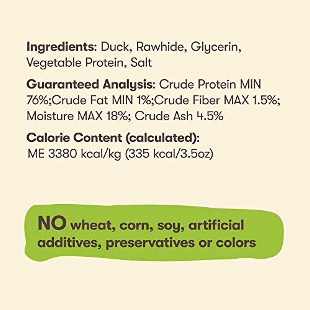 Pet 'n Shape Duck Hide Twists - All Natural Dog Treats, Duck, Small Twist, 1 Lb