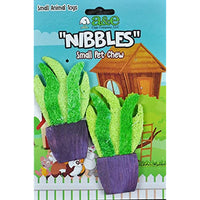 AE Cage Company Nibbles Potted Plants Loofah Chew Toy 2 Count